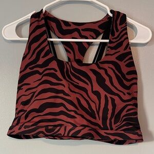 Fabletics Zebra Print Sports Bra, XL